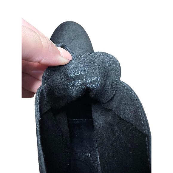 J.Crew Black MacAlister Suede Block High Heel Ankle Boots Lace Up Size 11 - Picture 7 of 8